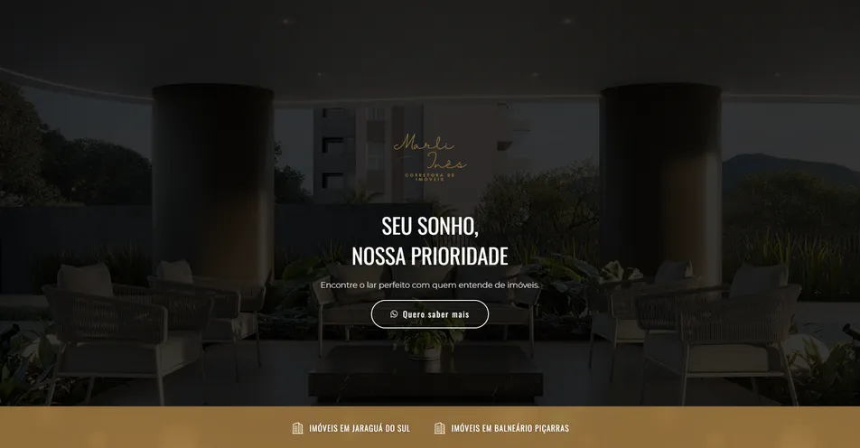 Marli Inês Corretora de Imóveis website preview